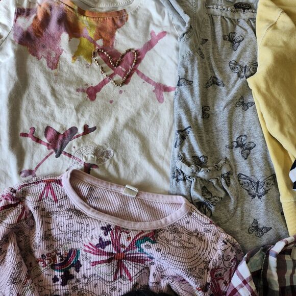 Old Navy Girls Clothing Lot Sz 6 7 8 Fall Winter Tops Hoodie Dress Crop Bundle - Picture 2 of 16